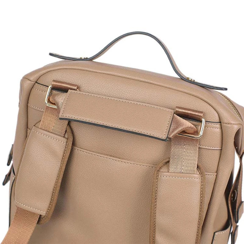Mochila Maternidade de Couro Multifuncional