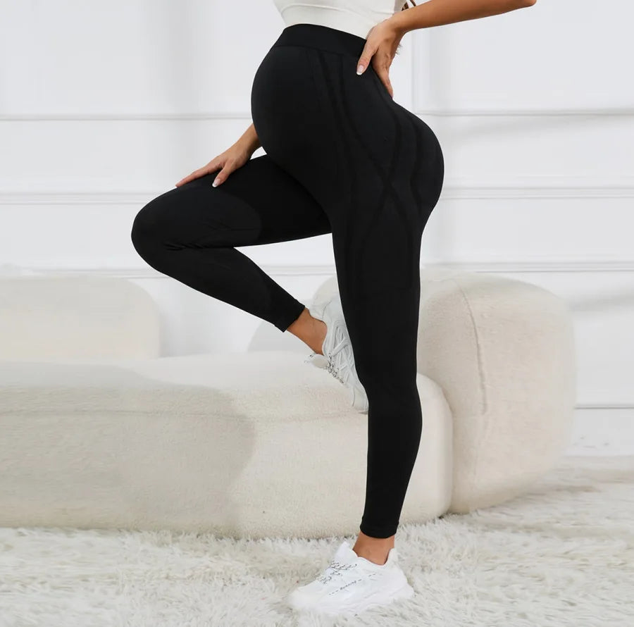 Leggings de Maternidade Confortáveis para Yoga e Atividades