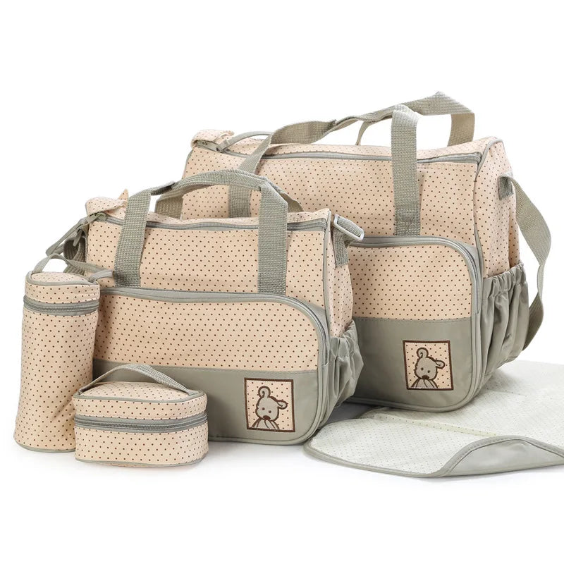 Conjunto Completo de Bolsas Maternidade Multifuncionais 5 em 1