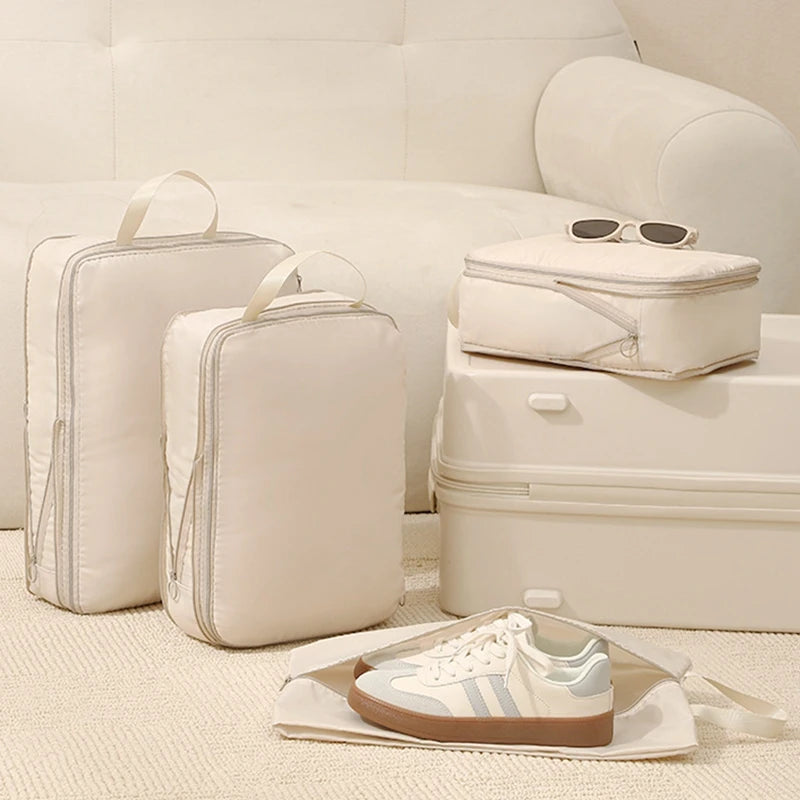 Conjunto de Organizadores de Viagem Impermeáveis - 4 Peças